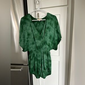 Green Dragon shorts romper